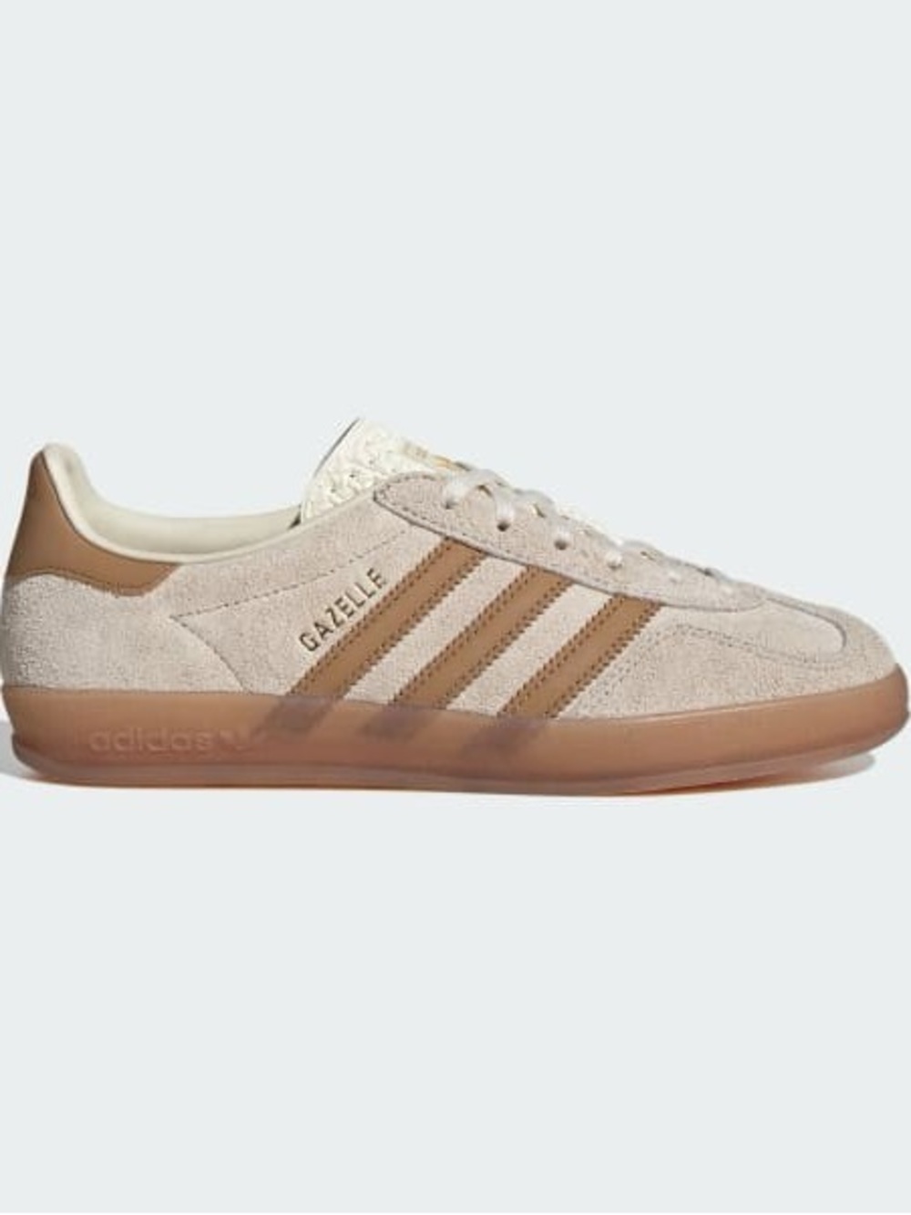 adidas Gazelle Indoor Wonder White Mesa Gum Womens Sneakers